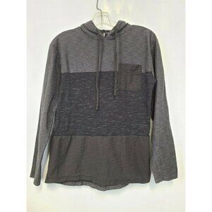 𝅺HARD Edge Gray Drawstring  Hoodie top Size S